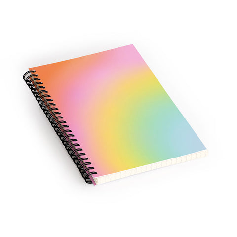 Dominique Vari Words The Rainbow of Love abstract Spiral Notebook