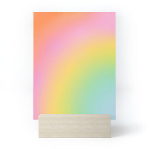 Dominique Vari Words The Rainbow of Love abstract Mini Art Print