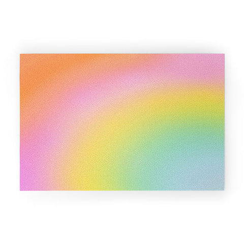 Dominique Vari Words The Rainbow of Love abstract Welcome Mat