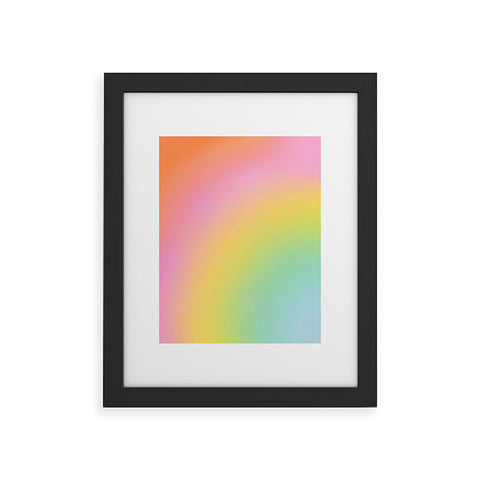 Dominique Vari Words The Rainbow of Love abstract Framed Art Print