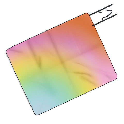 Dominique Vari Words The Rainbow of Love abstract Picnic Blanket