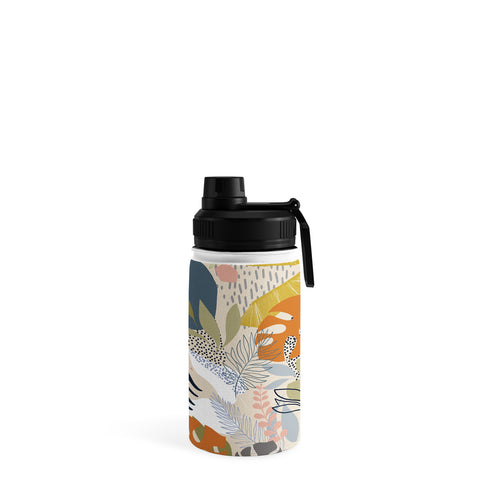 Dominique Vari Words Tropical Foliage Pattern 1 Water Bottle