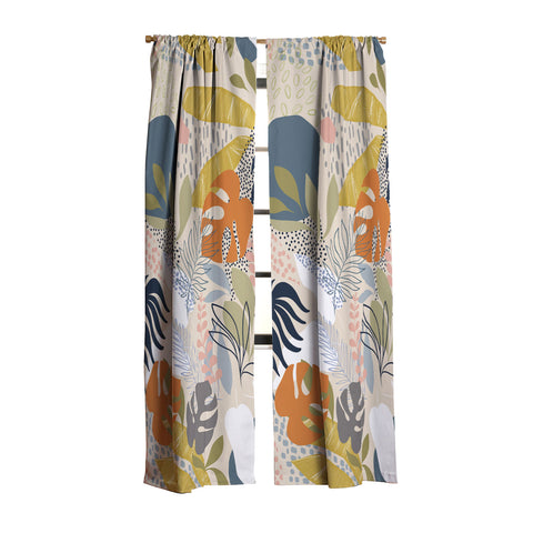 Dominique Vari Words Tropical Foliage Pattern 1 Blackout Non Repeat