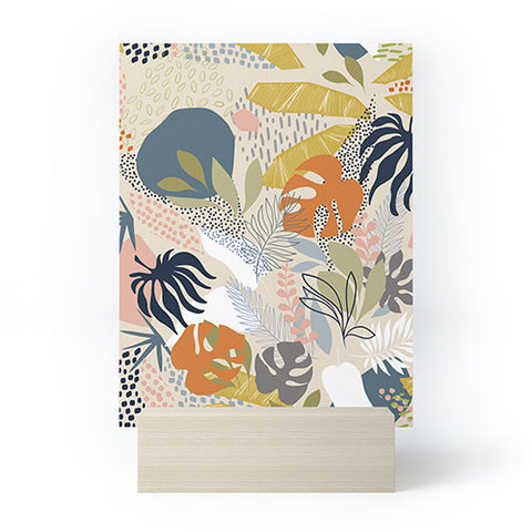 Dominique Vari Words Tropical Foliage Pattern 1 Mini Art Print