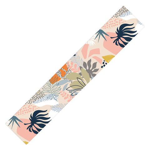Dominique Vari Words Tropical Foliage Pattern 1 Table Runner