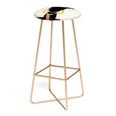 Domonique Brown Black Hair No 14 Bar Stool