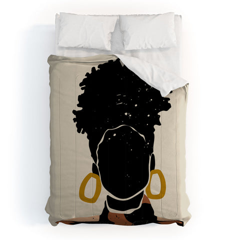 Domonique Brown Black Hair No 14 Comforter
