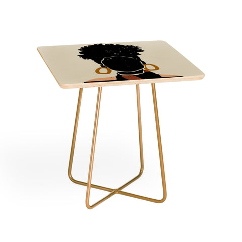 Domonique Brown Black Hair No 14 Side Table