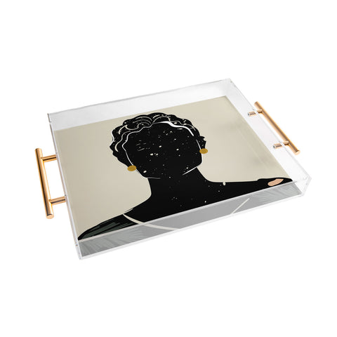 Domonique Brown Black Hair No 5 Acrylic Tray