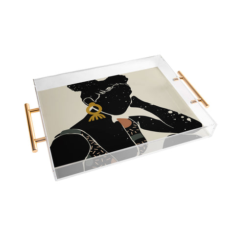 Domonique Brown Black Hair No 6 Acrylic Tray