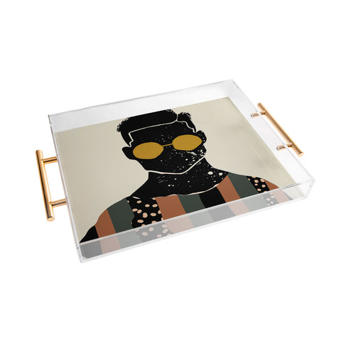 Domonique Brown Black Hair No 7 Acrylic Tray