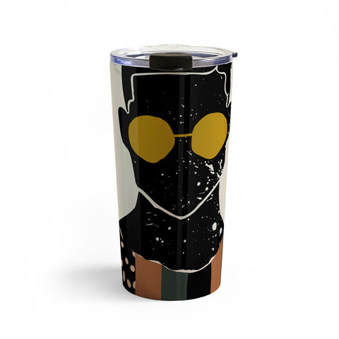 Domonique Brown Black Hair No 7 Travel Mug