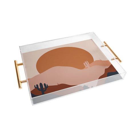 Domonique Brown Boring Summer I Acrylic Tray