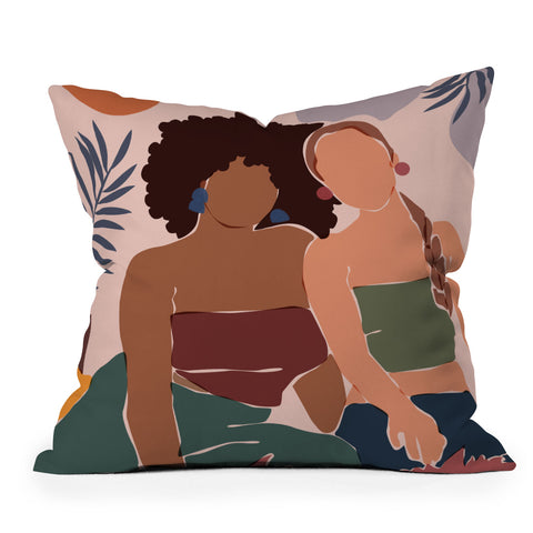 Domonique Brown Chill 2 Outdoor Throw Pillow
