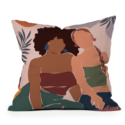 Domonique Brown Chill 2 Outdoor Throw Pillow