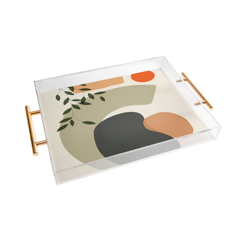 Domonique Brown Earth I Acrylic Tray