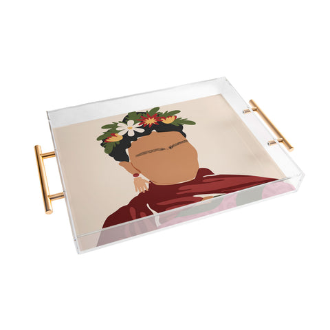 Domonique Brown Frida Kahlo I Acrylic Tray