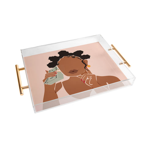 Domonique Brown Mo Money No Problems Acrylic Tray