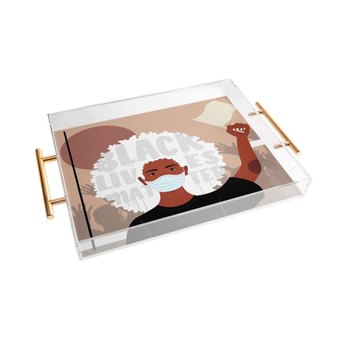 Domonique Brown Protest No 1 Acrylic Tray