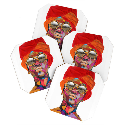 Domonique Brown Reflection 1 Coaster Set