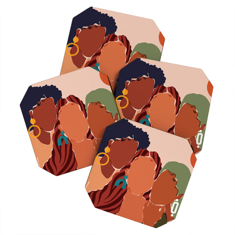 Domonique Brown Sisterhood I Coaster Set