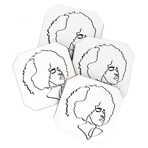 Domonique Brown Soul Fro Coaster Set