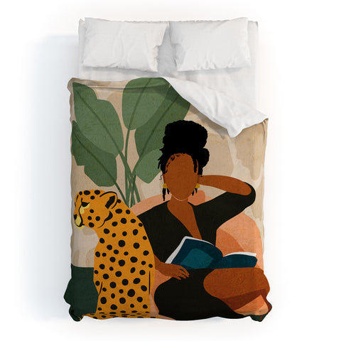 Domonique Brown Stay Home No 1 Duvet Cover