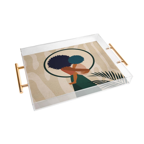 Domonique Brown Stay Home No 3 Acrylic Tray