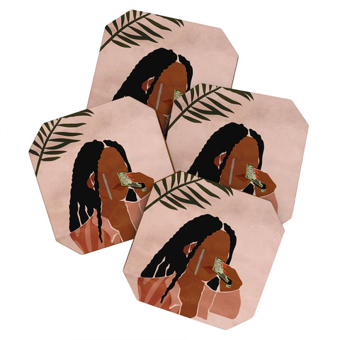 Domonique Brown Wipin Tears Coaster Set