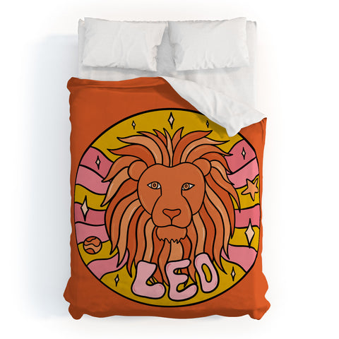 Doodle By Meg 2020 Leo Duvet Cover