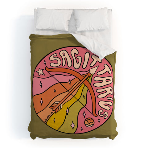 Doodle By Meg 2020 Sagittarius Duvet Cover