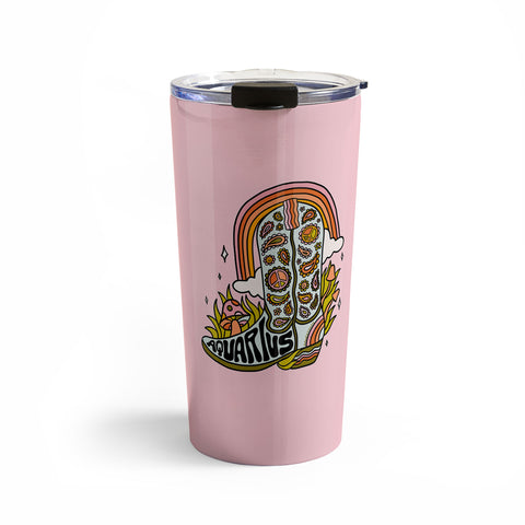 Doodle By Meg Aquarius Cowboy Boot Travel Mug