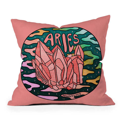 Doodle By Meg Aries Crystal Outdoor Throw Pillow
