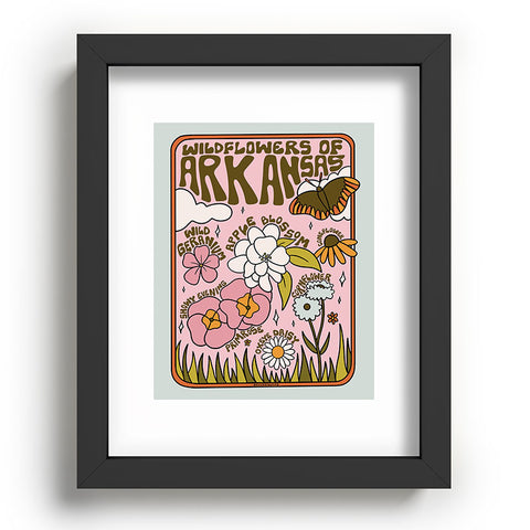 Doodle By Meg Arkansas Wildflowers Recessed Framing Rectangle