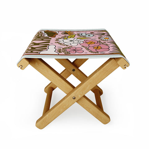 Doodle By Meg Arkansas Wildflowers Folding Stool