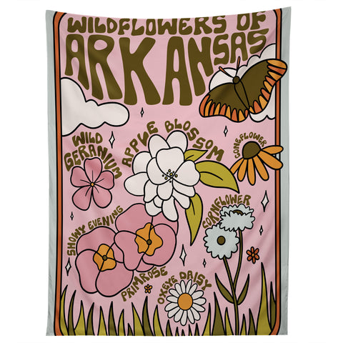 Doodle By Meg Arkansas Wildflowers Tapestry