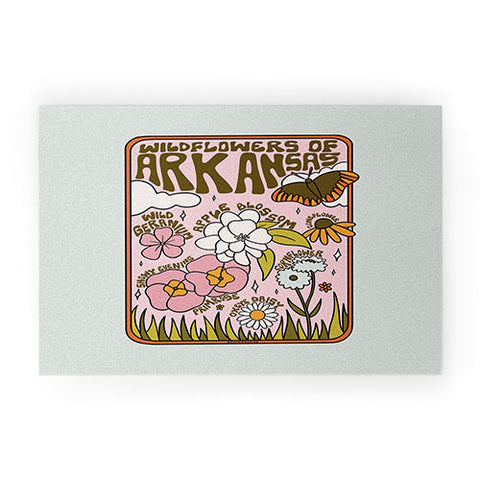 Doodle By Meg Arkansas Wildflowers Welcome Mat