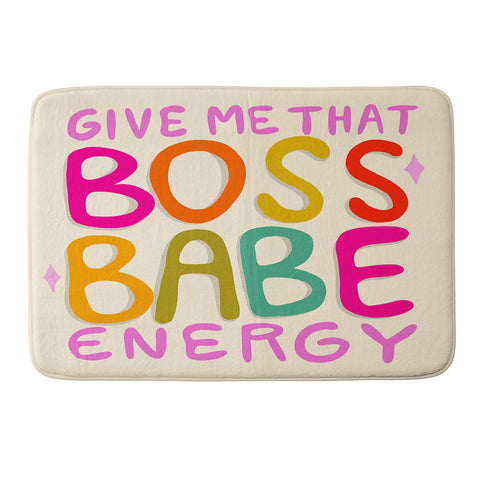 Doodle By Meg Boss Babe Energy Memory Foam Bath Mat