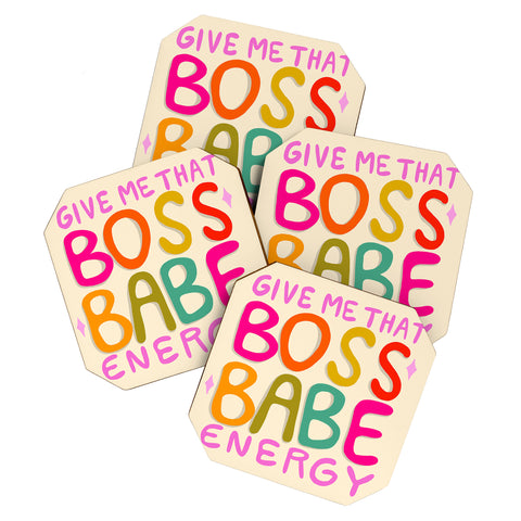 Doodle By Meg Boss Babe Energy Coaster Set