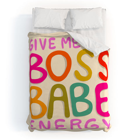 Doodle By Meg Boss Babe Energy Duvet Cover