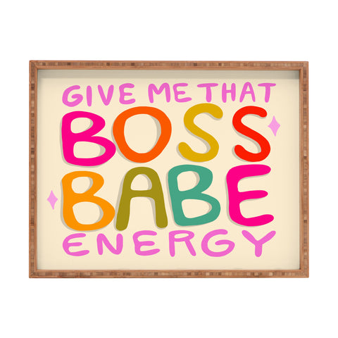 Doodle By Meg Boss Babe Energy Rectangular Tray