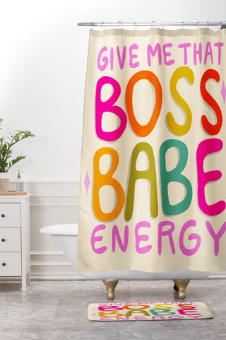 Doodle By Meg Boss Babe Energy Shower Curtain And Mat