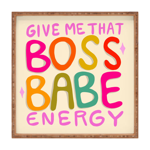 Doodle By Meg Boss Babe Energy Square Tray