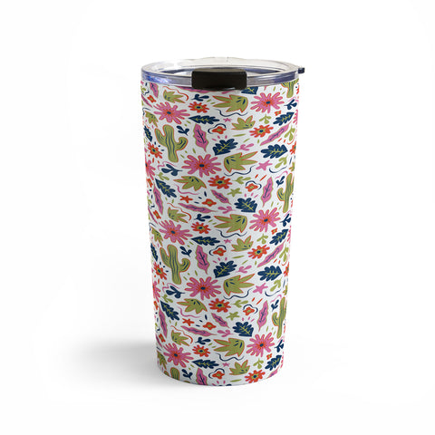 Doodle By Meg Cactus Folk Print Travel Mug