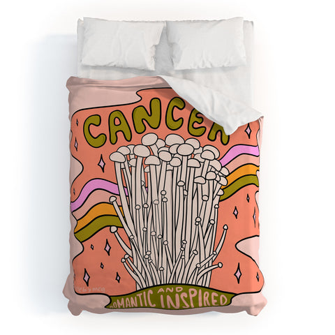 Doodle By Meg Cancer Mushroom Duvet Cover