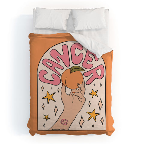 Doodle By Meg Cancer Peach Duvet Cover