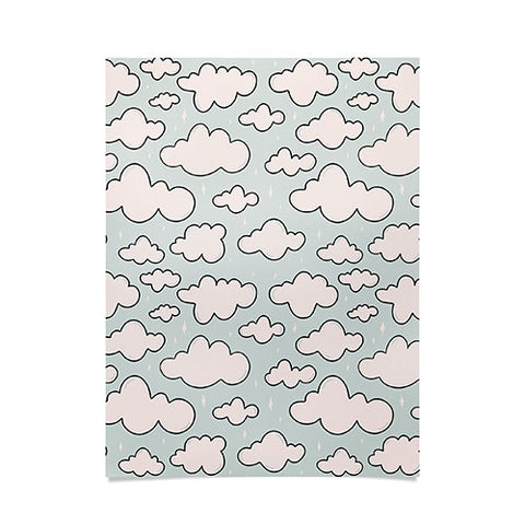 Doodle By Meg Cloud Print Poster