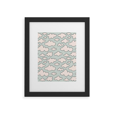 Doodle By Meg Cloud Print Framed Art Print