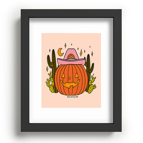 Doodle By Meg Cowboy Pumpkin Recessed Framing Rectangle