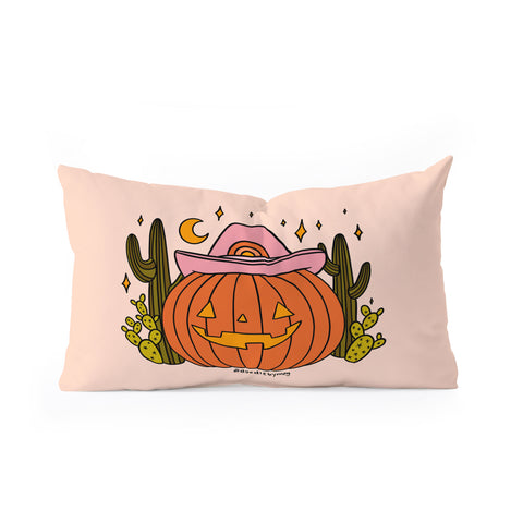 Doodle By Meg Cowboy Pumpkin Oblong Throw Pillow